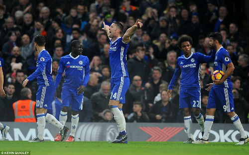 Đả bại Stoke, Chelsea chạm kỉ lục 16 năm của Arsenal - 1
