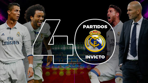 Real Madrid: Kỷ lục 40 trận và những con số ấn tượng Real Madrid: Kỷ lục 40 trận và những con số ấn tượng