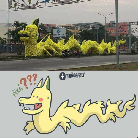 Rồng “Pikachu” ở Hải Phòng không được đăng ký bản quyền? - 1