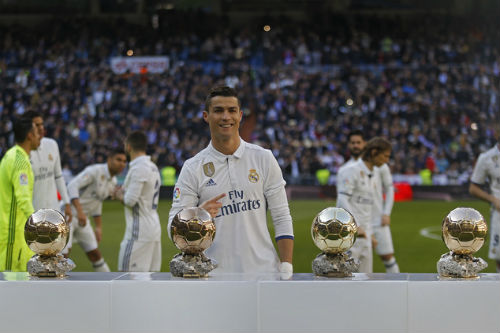 Oscar bóng đá 2017: Ronaldo giành "Nam diễn viên xuất sắc" Oscar bóng đá 2017: Ronaldo giành "Nam diễn viên xuất sắc"