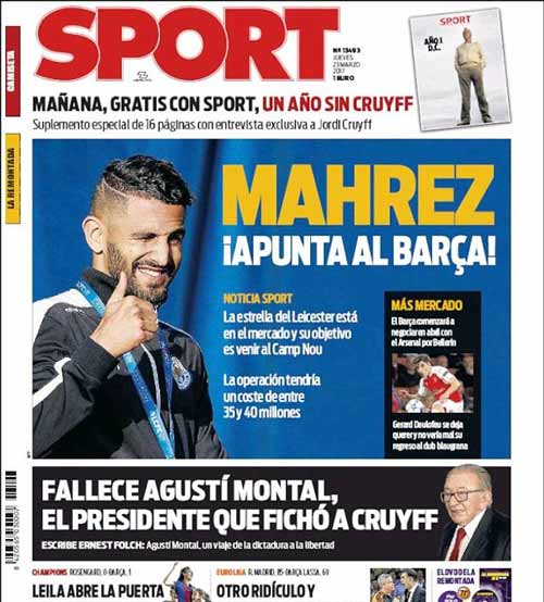Barca: Sao Leicester 35 triệu bảng sẽ kế tục Messi Barca: Sao Leicester 35 triệu bảng sẽ kế tục Messi