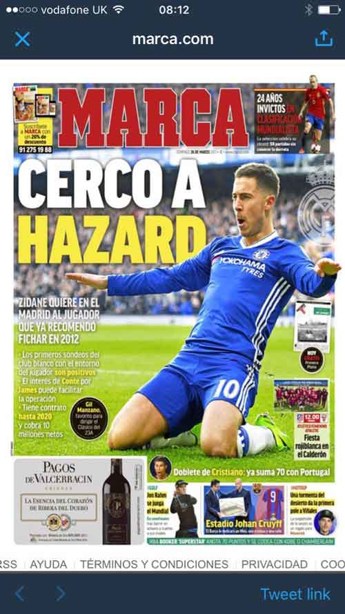 Vì Hazard, Chelsea - Real đổi &#34;bom tấn&#34; 70 triệu bảng - 1