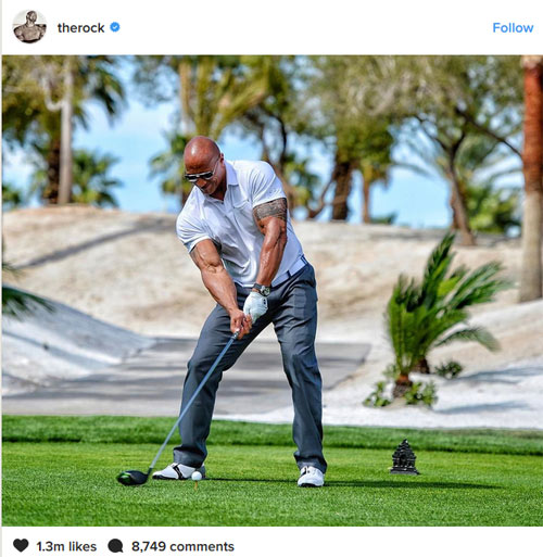 Golf 24/7: Tài tử triệu đô “The Rock” trổ tài choáng váng Golf 24/7: Tài tử triệu đô “The Rock” trổ tài choáng váng