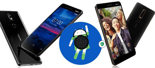 Nokia 6 (2018), Nokia 7 có bản cập nhật Android 8.0 Oreo