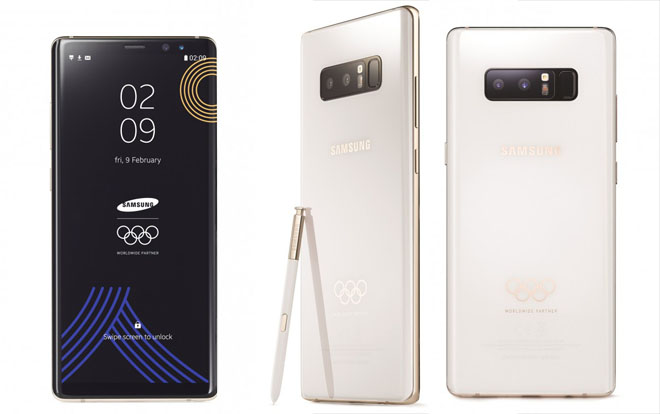 Samsung tung 4000 chiếc Galaxy Note 8 phiên bản Olympic 2018 Samsung tung 4000 chiếc Galaxy Note 8 phiên bản Olympic 2018