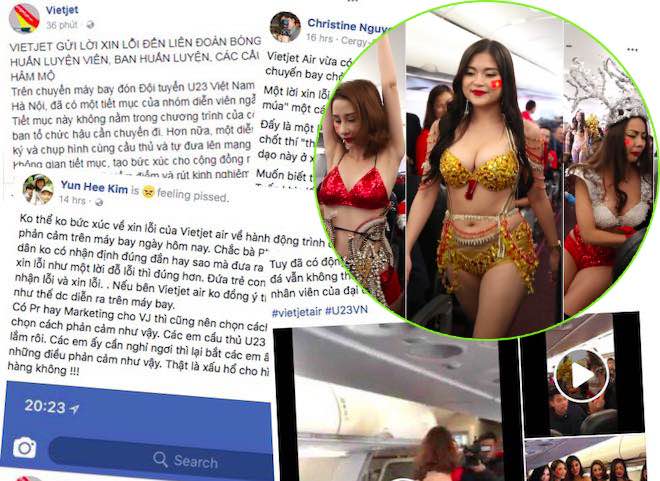 Có dễ xử phạt VietJet Air với màn “chiêu đãi” U23 Việt Nam bằng bikini? Có dễ xử phạt VietJet Air với màn “chiêu đãi” U23 Việt Nam bằng bikini?