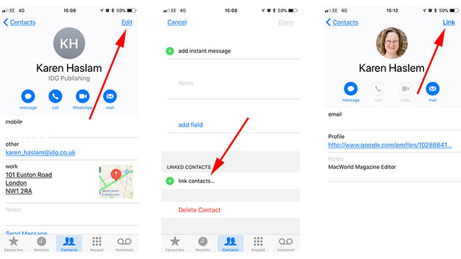 Thủ thuật iOS 11: Cách liên kết hoặc xóa địa chỉ liên hệ trùng lặp trên iPhone - 1