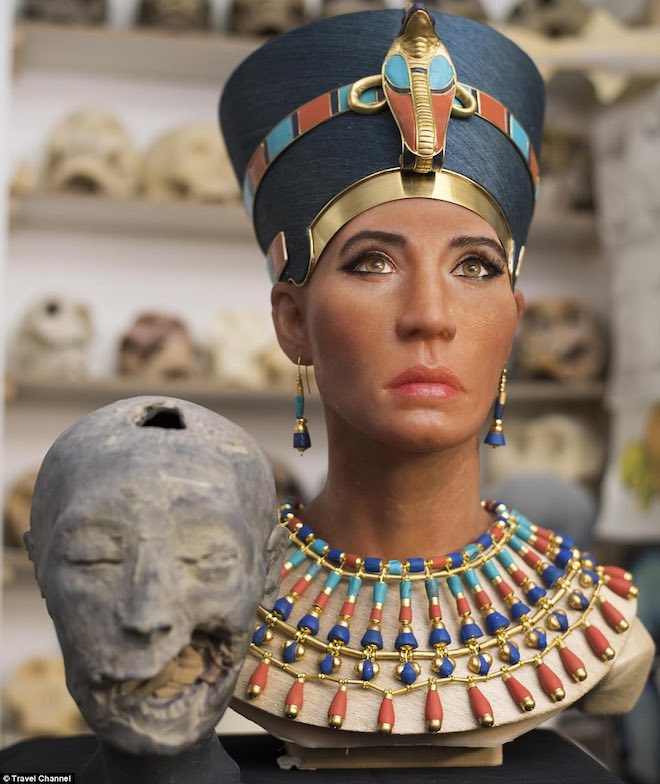 Công nghệ quét 3D tái hiện thành công gương mặt nữ hoàng Nefertiti
