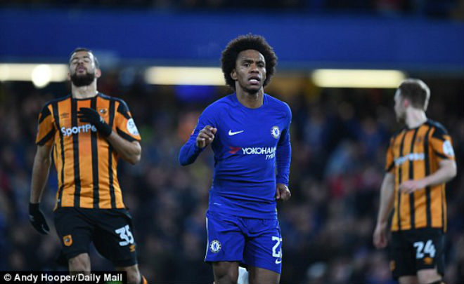 Chelsea - Hull: Hiệp 1 đỉnh cao, chân "gỗ" hóa "vàng" Chelsea - Hull: Hiệp 1 đỉnh cao, chân "gỗ" hóa "vàng"