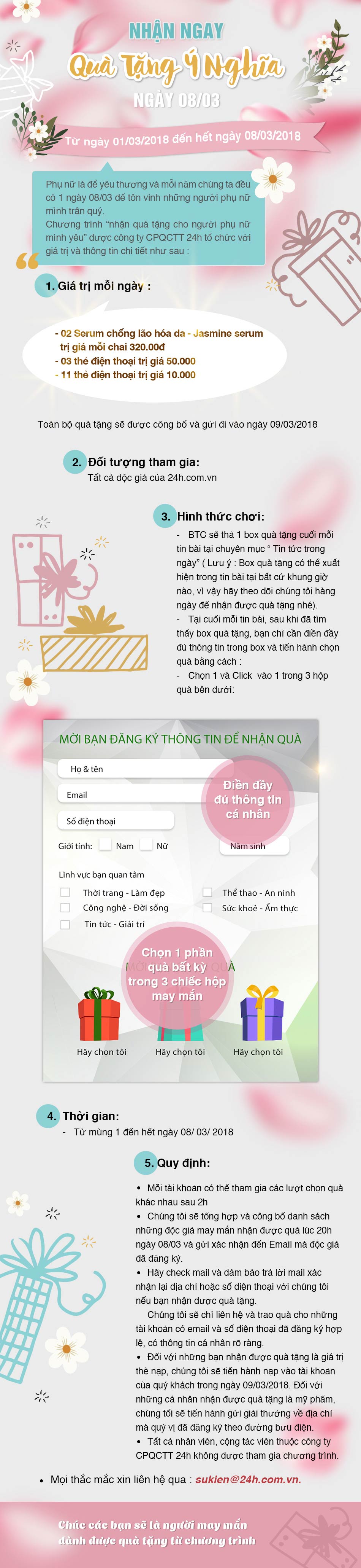 Nhận ngay quà tặng ý nghĩa ngày 08/03 - 1