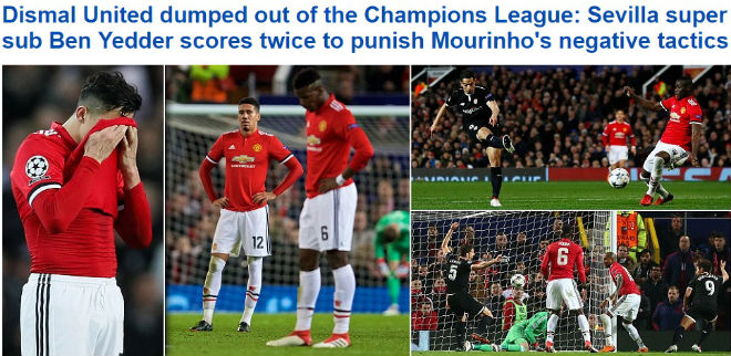 MU bị loại Cúp C1: Báo chí Anh cay nghiệt mắng Mourinho hèn nhát - 2