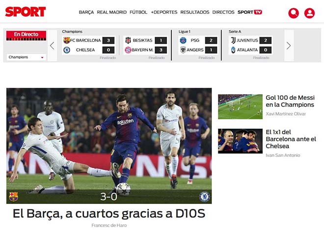 Barca hạ đẹp Chelsea: Báo Anh “quy phục” Messi, truyền thông thế giới tán thưởng Barca hạ đẹp Chelsea: Báo Anh “quy phục” Messi, truyền thông thế giới tán thưởng