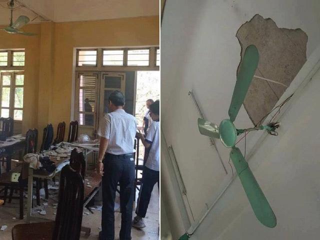 Hà Nội lên tiếng vụ 3 học sinh đổ máu do mảng vữa sập giữa lớp học Hà Nội lên tiếng vụ 3 học sinh đổ máu do mảng vữa sập giữa lớp học
