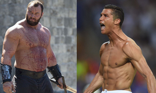 'Thần Thor' hả hê vì yểm bùa được Ronaldo - 1