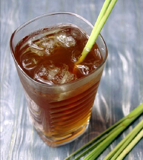 nước trà gừng sả thanh nhiệt giải độc cơ thể