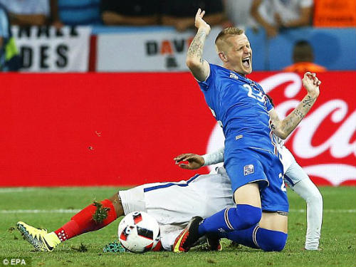"Tí hon" Iceland tạo nên cơn địa chấn khi đánh bại Anh để lọt vào tứ kết
