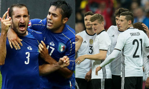 Tứ kết Euro 2016: “Chung kết sớm” kinh điển Đức-Italia Tứ kết Euro 2016: “Chung kết sớm” kinh điển Đức-Italia