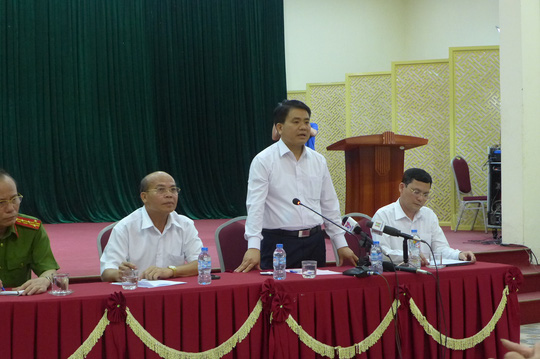 Chủ tịch Nguyễn Đức Chung cam kết không có hành động ở Đồng Tâm Chủ tịch Nguyễn Đức Chung cam kết không có hành động ở Đồng Tâm