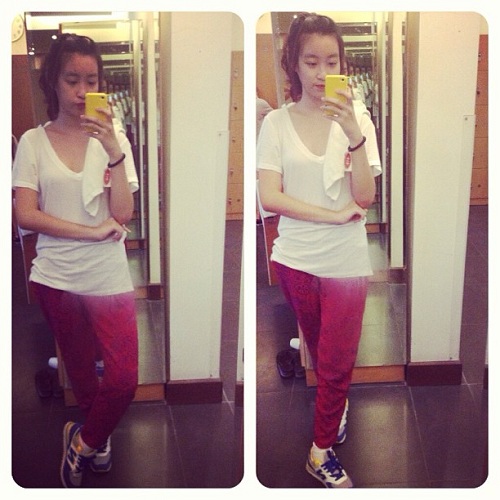 Khó rời mắt ngắm hoa hậu Mỹ Linh đổ mồ hôi tại phòng gym - 5