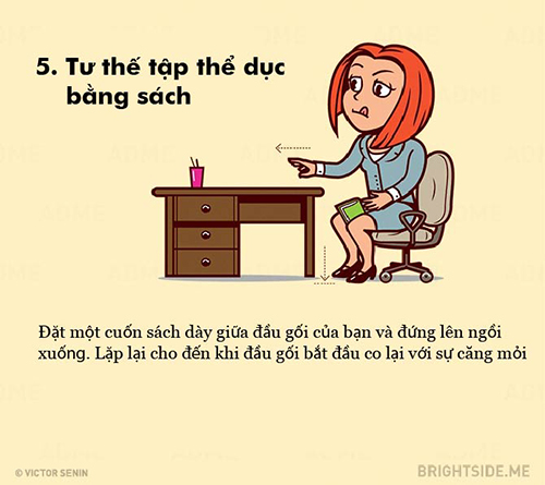 Bất ngờ 10 động tác đơn giản triệt mỡ ngay tại văn phòng - 5