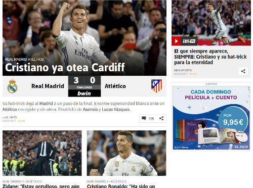 Báo chí thế giới "cạn lời", tôn Ronaldo lên hàng Thánh Báo chí thế giới "cạn lời", tôn Ronaldo lên hàng Thánh