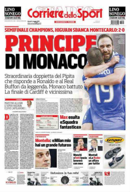 Báo chí thế giới: Juve "dạy dỗ" Monaco, fan tin sẽ hạ gục Real Báo chí thế giới: Juve "dạy dỗ" Monaco, fan tin sẽ hạ gục Real
