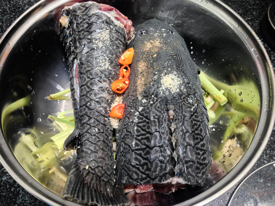 Cá lau kính hấp sả, món khoái khẩu của dân nhậu - 2