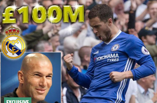 Real Madrid vung 100 triệu bảng, phá kỉ lục vì Hazard Real Madrid vung 100 triệu bảng, phá kỉ lục vì Hazard