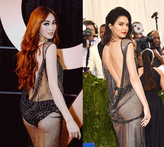 "Soi" 2 chiếc váy gây bão của Khánh My và hotgirl Kendall Jenner "Soi" 2 chiếc váy gây bão của Khánh My và hotgirl Kendall Jenner