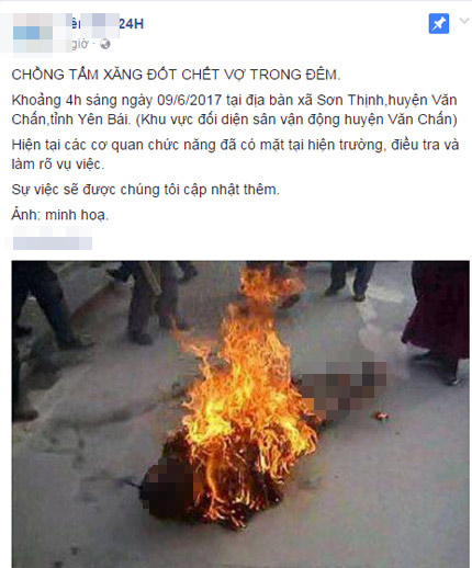 Chấn động: Chồng tẩm xăng đốt chết vợ rồi cuốn dây điện tự sát - 1