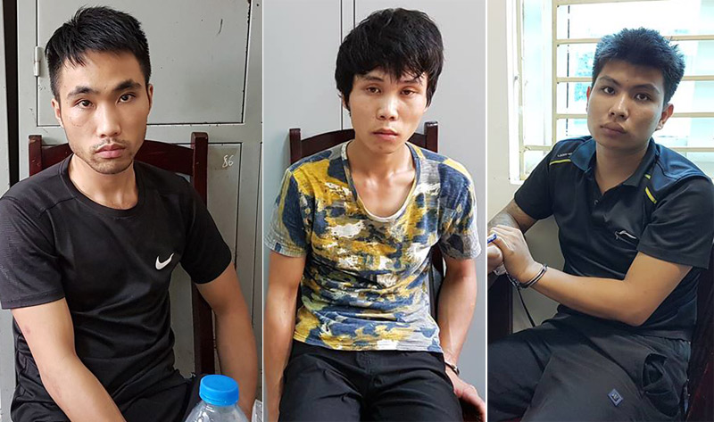 Các đối tượng cướp giật tại Hà Nội bị sa lưới, với nhiều vũ khí nóng theo anninh24
