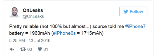 Pin iPhone 7 có dung lượng lớn hơn 14% so với iPhone 6s - 2
