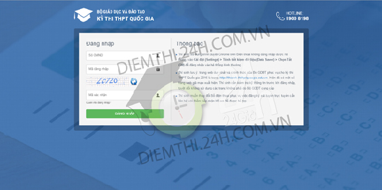Nhấn vào ảnh để phóng to Xem Điểm thi THPT Quốc Gia năm 2016 tất cả các cụm thi - 1