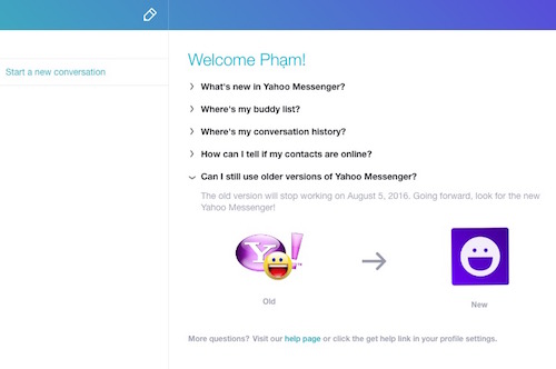 Yahoo! Messenger trình làng ứng dụng chat mới cho máy tính Yahoo! Messenger trình làng ứng dụng chat mới cho máy tính