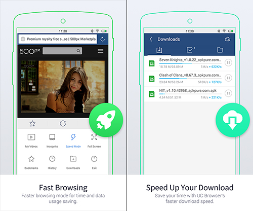 Trình duyệt UC Browser tải trang nhanh hơn Google Chrome Trình duyệt UC Browser tải trang nhanh hơn Google Chrome