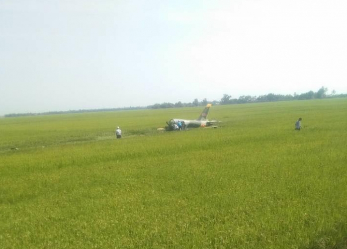 Máy bay quân sự rơi ở Phú Yên, một phi công hy sinh Máy bay quân sự rơi ở Phú Yên, một phi công hy sinh