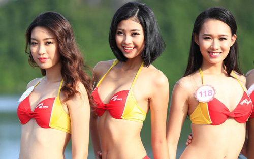 Bikini Vietjet “đốt nóng” HHVN 2016 trước đêm chung kết - 3