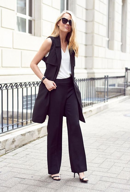 Blazer không tay – Kiểu áo khoác thu này không thể thiếu - 12