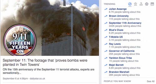 Facebook gây bão vì tuyên truyền thuyết âm mưu vụ 11.9 - 2