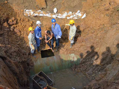 Đường ống dẫn nước sạch Sông Đà gặp sự cố lần thứ 19