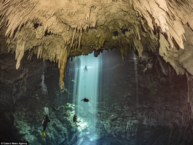 Hình ảnh ngoạn mục đến khó tin bên trong hang động ngầm dưới đáy đại dương - 4
