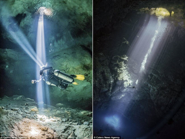 Hình ảnh ngoạn mục đến khó tin bên trong hang động ngầm dưới đáy đại dương - 9