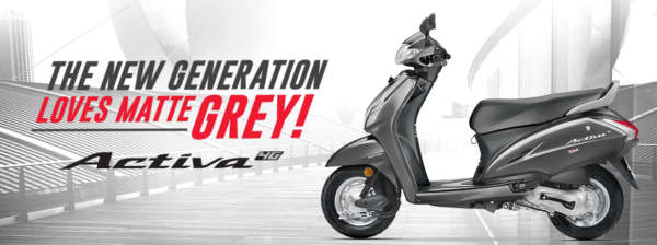 Honda Activa 4G màu xám mờ, giá chỉ 18 triệu đồng Honda Activa 4G màu xám mờ, giá chỉ 18 triệu đồng