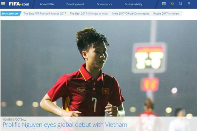 FIFA tôn vinh "Ronaldo tuyển nữ VN": Giấc mơ World Cup 2019 ở rất gần FIFA tôn vinh "Ronaldo tuyển nữ VN": Giấc mơ World Cup 2019 ở rất gần