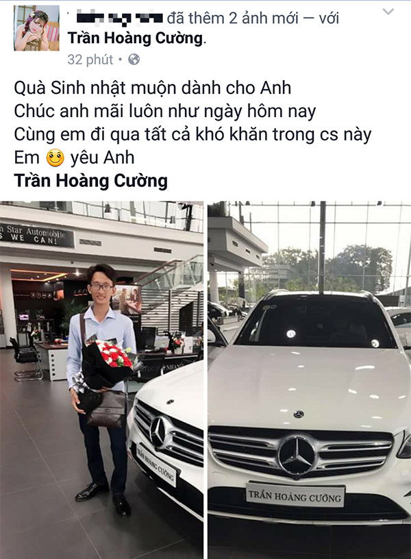Xôn xao vợ 9X tặng chồng xế hộp 2 tỷ làm quà sinh nhật Xôn xao vợ 9X tặng chồng xế hộp 2 tỷ làm quà sinh nhật