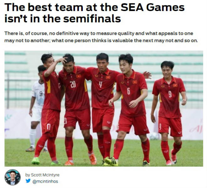 Báo châu Á “khóc” U22 Việt Nam: Bán kết SEA Games vắng đội mạnh nhất Báo châu Á “khóc” U22 Việt Nam: Bán kết SEA Games vắng đội mạnh nhất