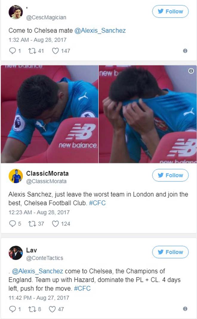 Chelsea mơ về Sanchez, xây tam tấu MSH đấu bộ tứ siêu đẳng MU Chelsea mơ về Sanchez, xây tam tấu MSH đấu bộ tứ siêu đẳng MU