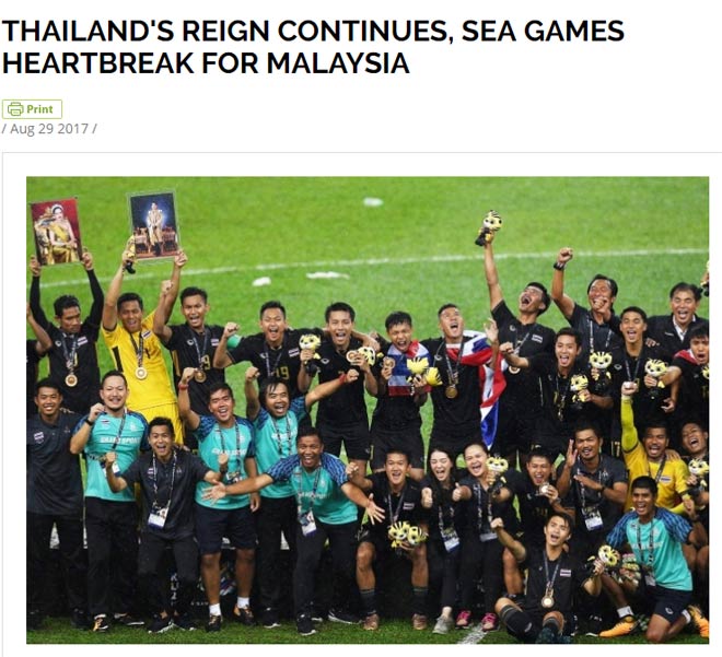 Báo chí thế giới: Quyền uy "vua SEA Games" Thái Lan, đau đớn Malaysia Báo chí thế giới: Quyền uy "vua SEA Games" Thái Lan, đau đớn Malaysia
