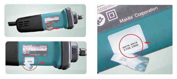Hướng dẫn c&aacute;ch kiểm tra m&aacute;y khoan Makita ch&iacute;nh h&atilde;ng - 4