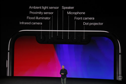 Vết lõm trên màn hình iPhone X chứa “vũ khí” gì?